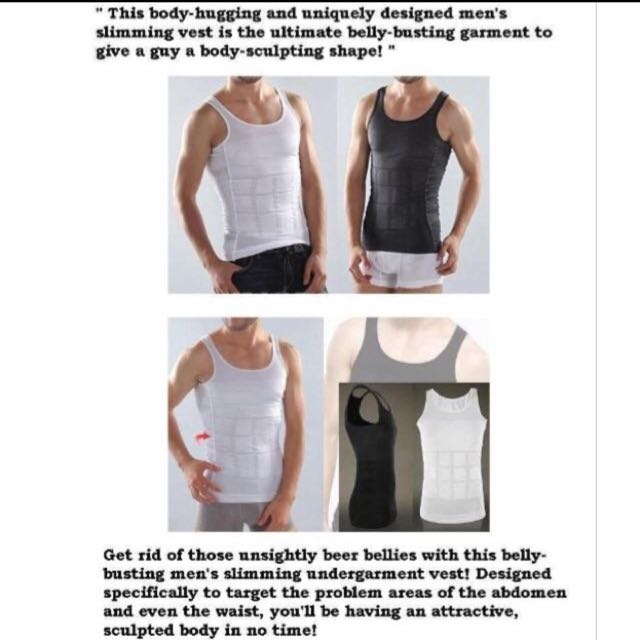 Insta Slim - Made In USA - V-Neck Compression Body Shaper For Men - Foto 4