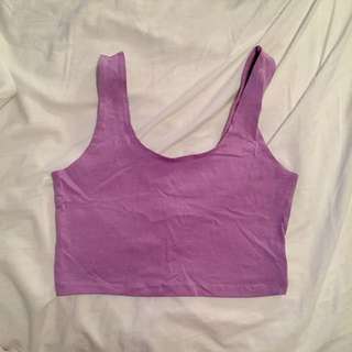 Lilac 90s Crop Top
