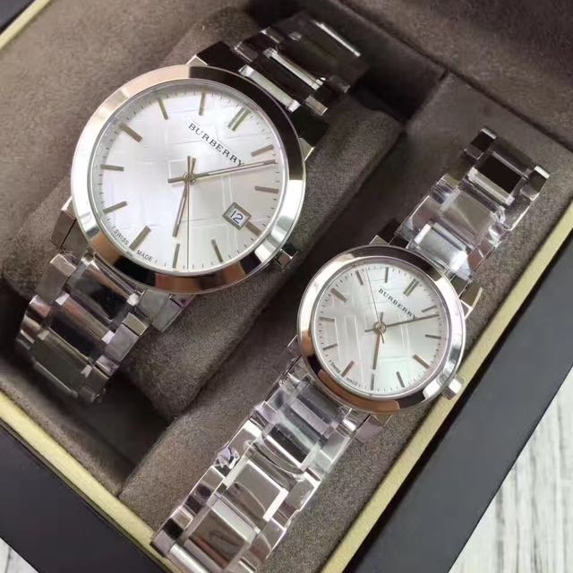Burberry couple watch set Outlet