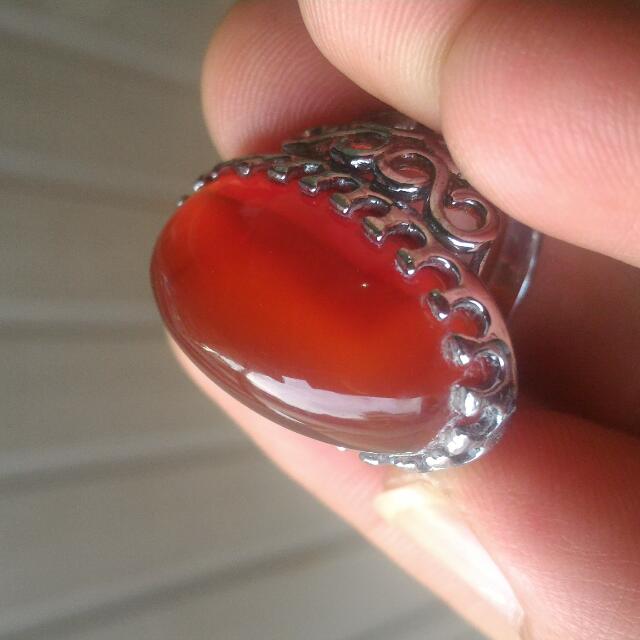 Batu Cincin Koleksi Red Raflesia Kristal Komunitas Di Carousell