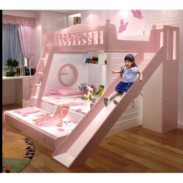 Children bed sales with slide