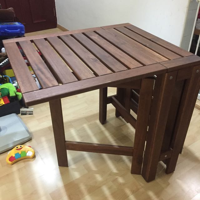Ikea Folding Table, Furniture & Home Living, Furniture, Tables & Sets