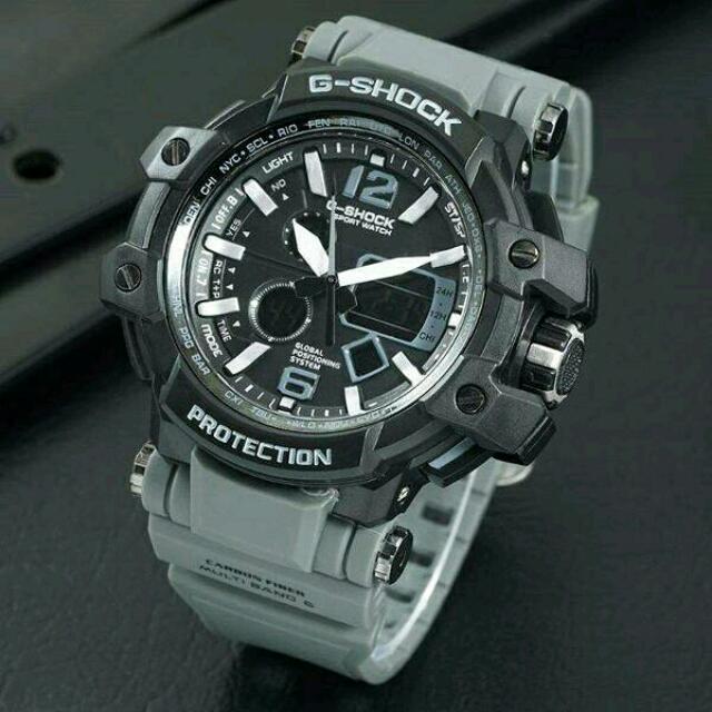 Jam Tangan Pria Casio G Shock Gshock Gpw 1000 Strap Grey Men S