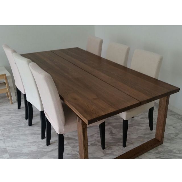 Morbylanga Ikea Wooden Table 6pax Furniture Tables Chairs On Carousell