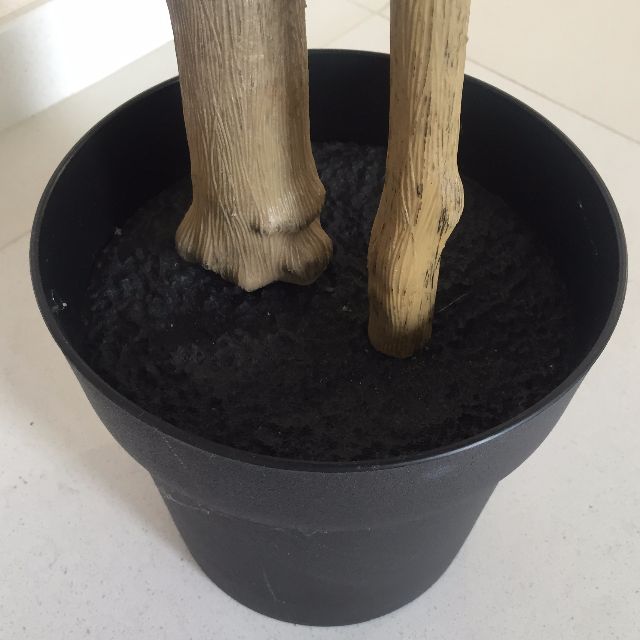 new Ikea FEJKA artificial potted plant, Weeping fig, Furniture, Home