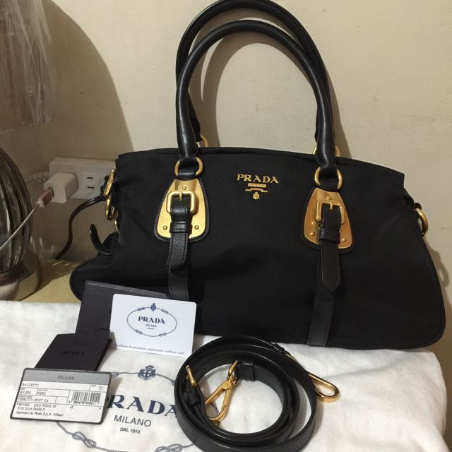 prada two way bag