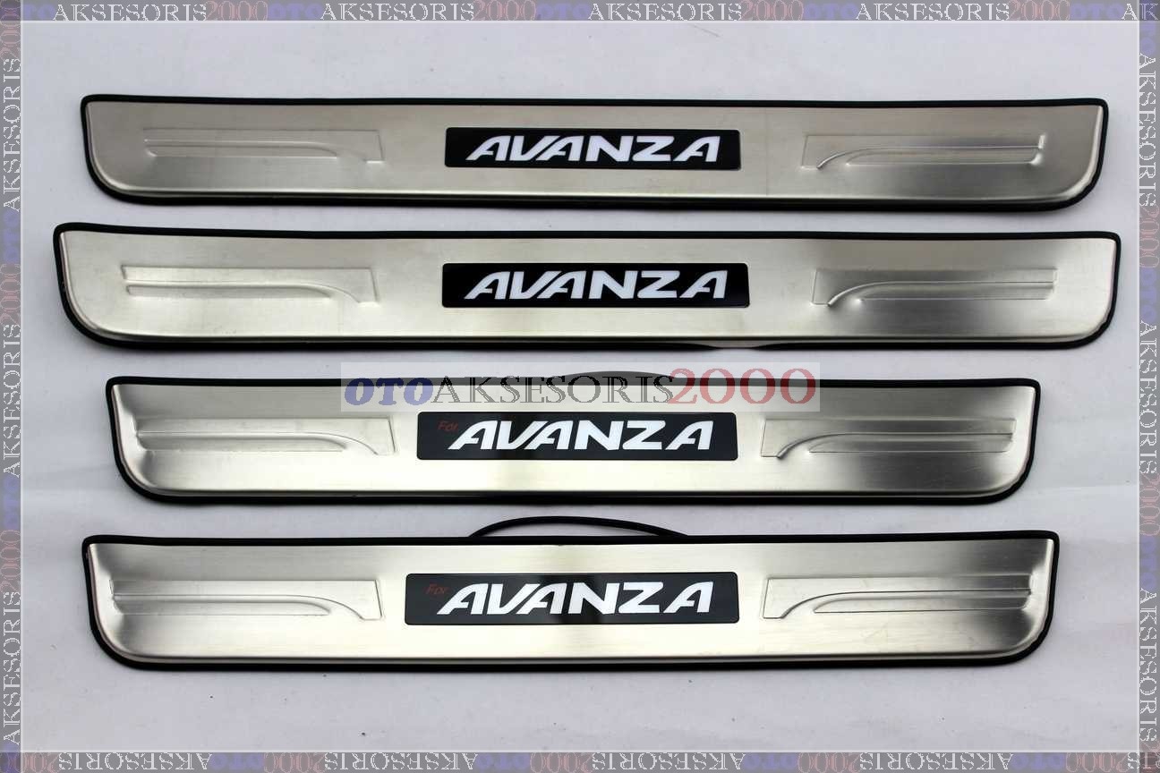 Sillplate Samping Stanless LED Nyala OLD NEW All NEW Avanza