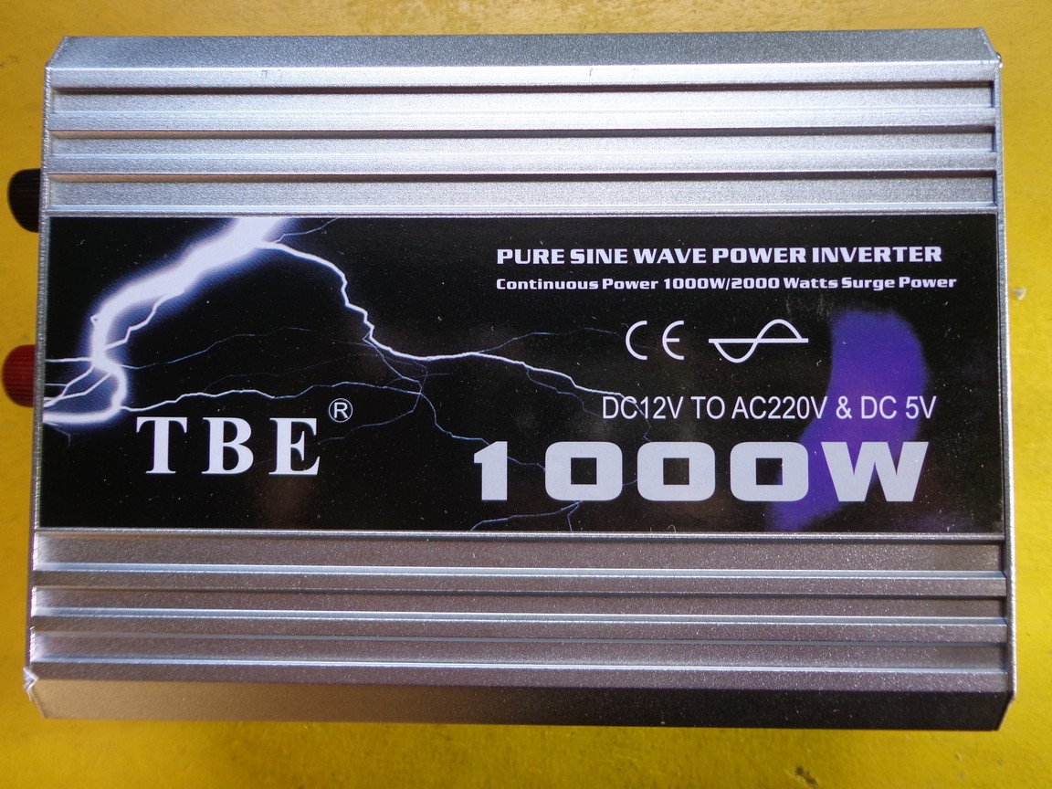 SOLAR POWER INVERTER PURE SINE WAVE REAL POWER 1000 WATTS 60HZ ...