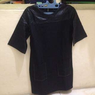 Zalora Black Leatherdress