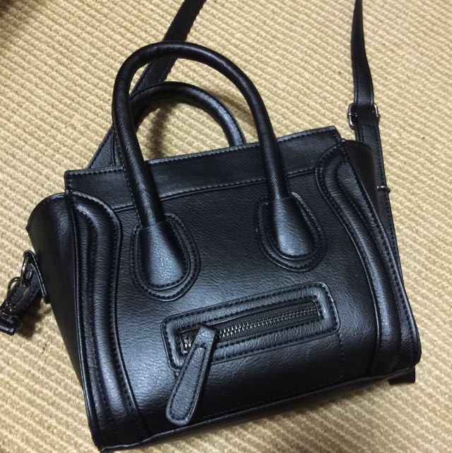 皮质韩货_mini囧脸包(全新)超可爱的!