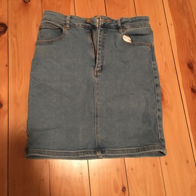 abrand denim skirt
