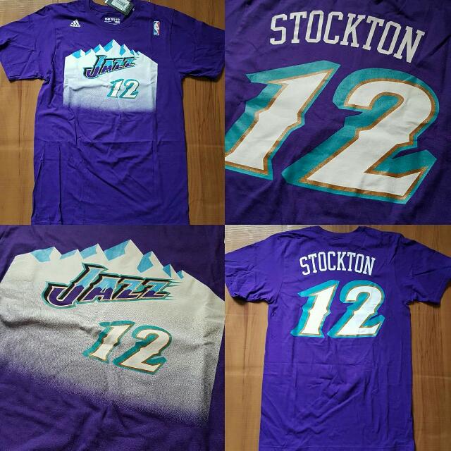 john stockton t shirt jersey