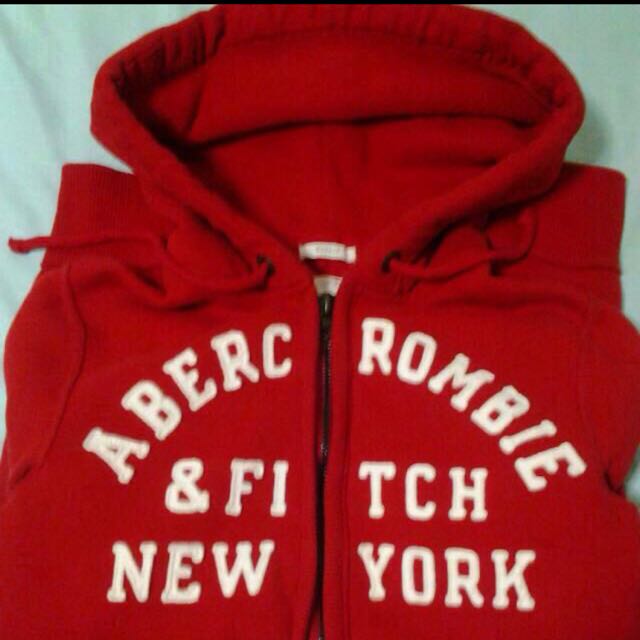 abercrombie and fitch red hoodie