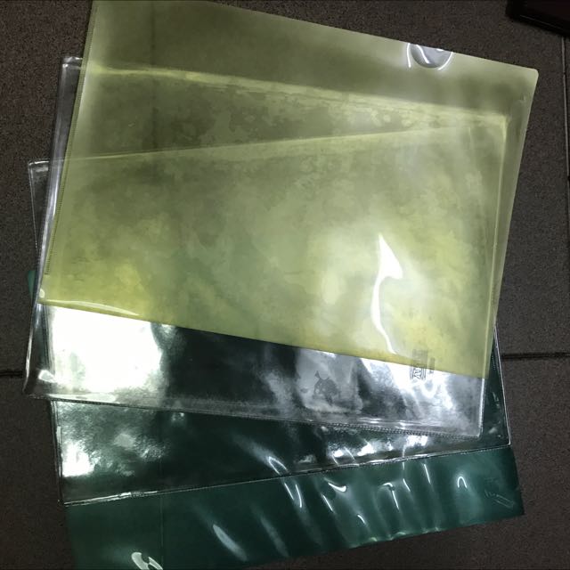 Clear Folder File Folder Divider A4 Size, Hobbies & Toys, Stationery & Craft, Stationery