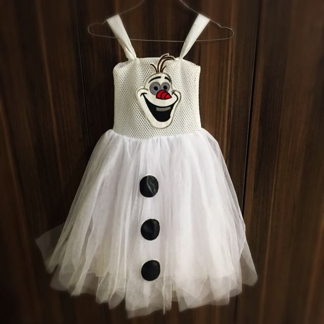 Disney Frozen Olaf Tutu Dress Costume Babies Kids Babies