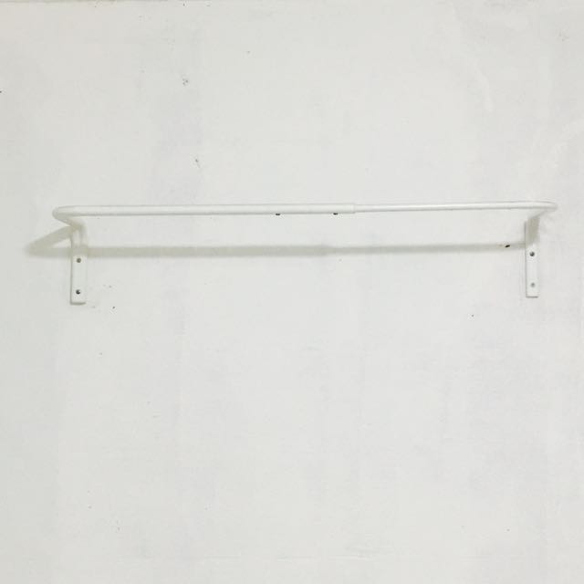 Ikea 2 Piece Clothing Rail Wall Mounted Furniture Shelves