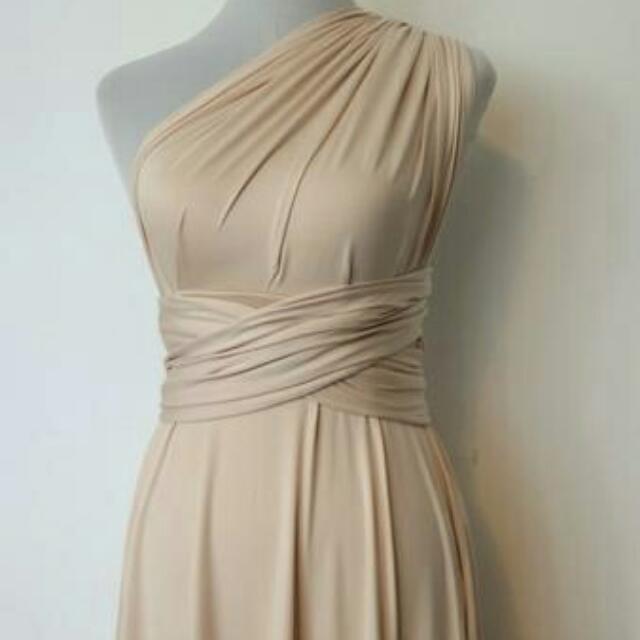 skin tone infinity dress