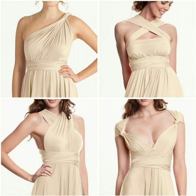 skin tone infinity dress