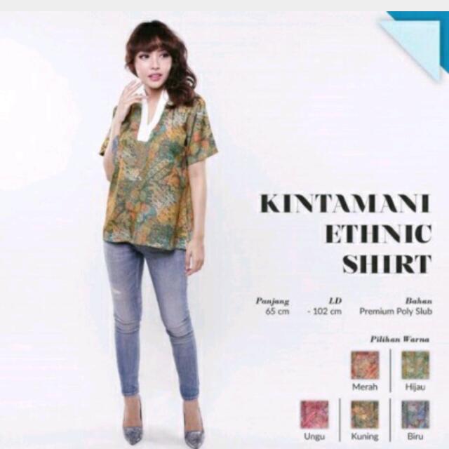 Kintamani Ethnic Shirt Batik Olshop Fashion Olshop Wanita On