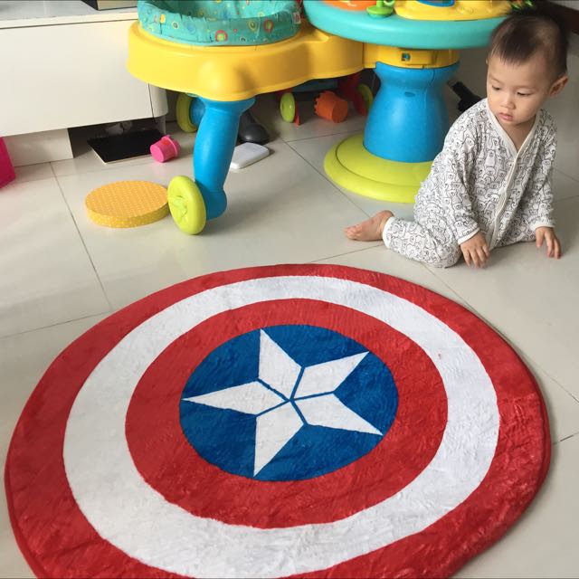 Marvel Captain America Floor Mat On Carousell