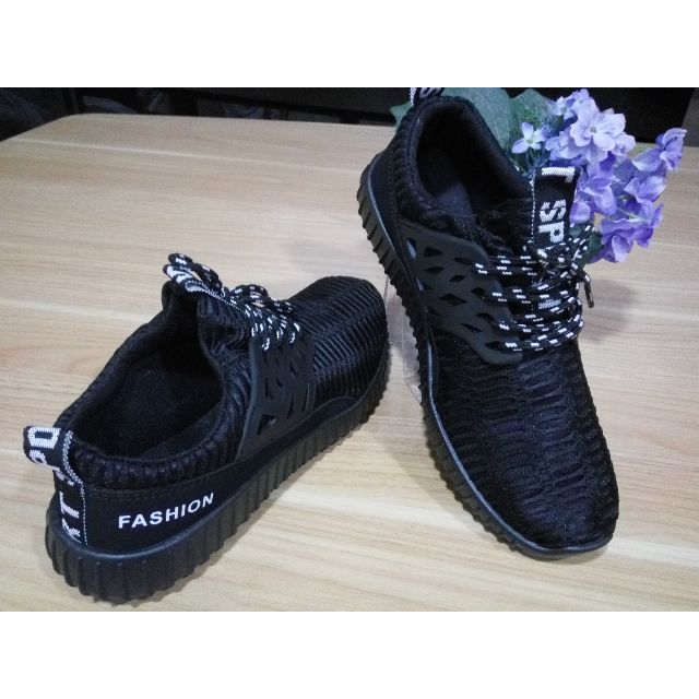 Sepatu Pria Sneakers Import Korea Black Olshop Fashion Olshop Pria Di Carousell