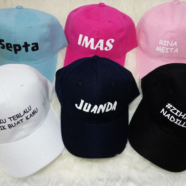 topi baseball cap custom