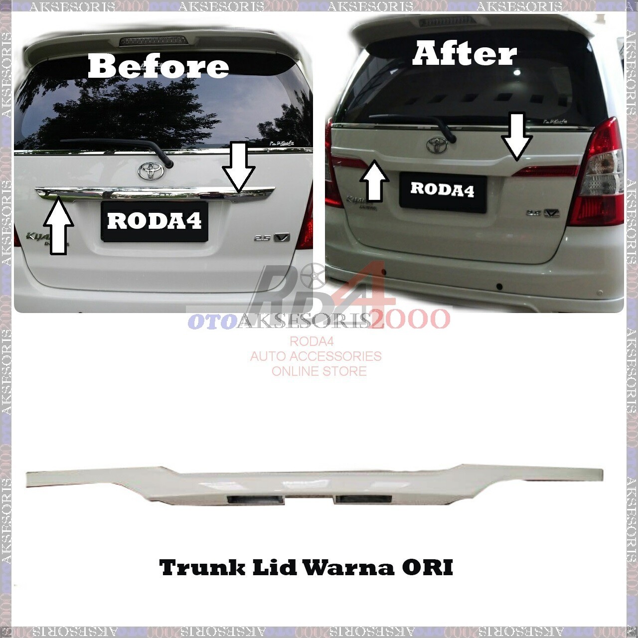 Trunk Lid Warna Model Grand Innova Modif Innova Lama Aksesoris