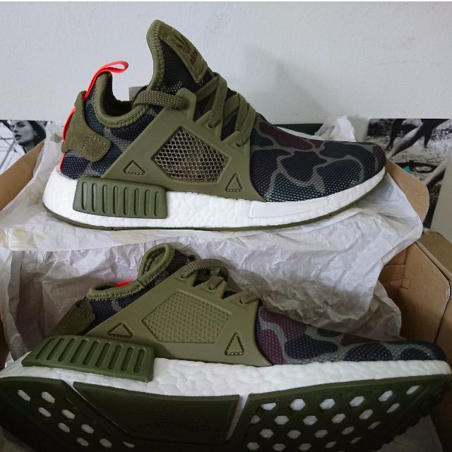 Adidas NMD XR1 DUCK CAMO Green Olive Cargo Men s Fashion