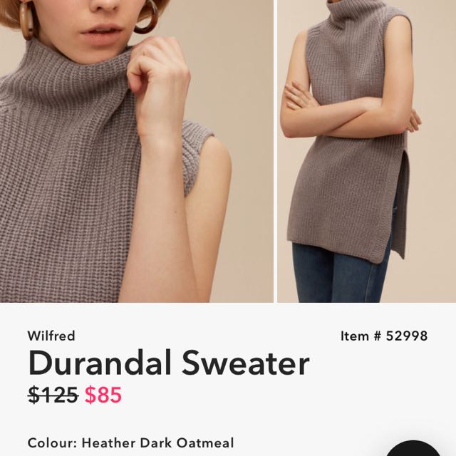 Aritzia Wilfred Durandal Sweater Women s Fashion Clothes on Carousell