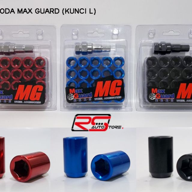 Baut Roda Lug Nut Max Guard Kunci L Baja Rs Autostore Aksesoris Mobil Di Carousell