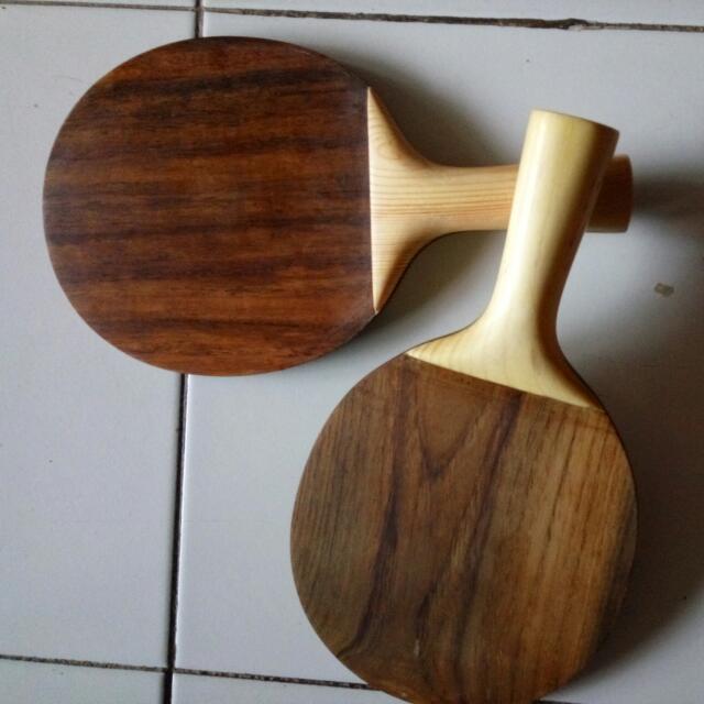 Bet Tenis Meja Kayu Jati 100 Handmade Olah Raga Perlengkapan Olahraga Lainnya Di Carousell
