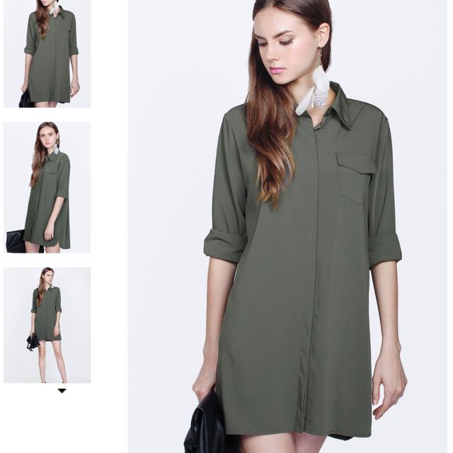 military green shirt outfit