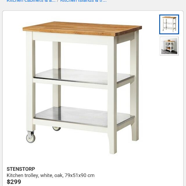 Ikea Kitchen Island Furniture Shelves Drawers On Carousell