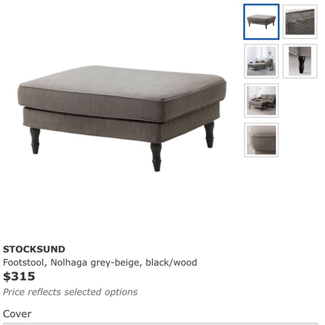 Ikea Stocksund Footstool On Carousell