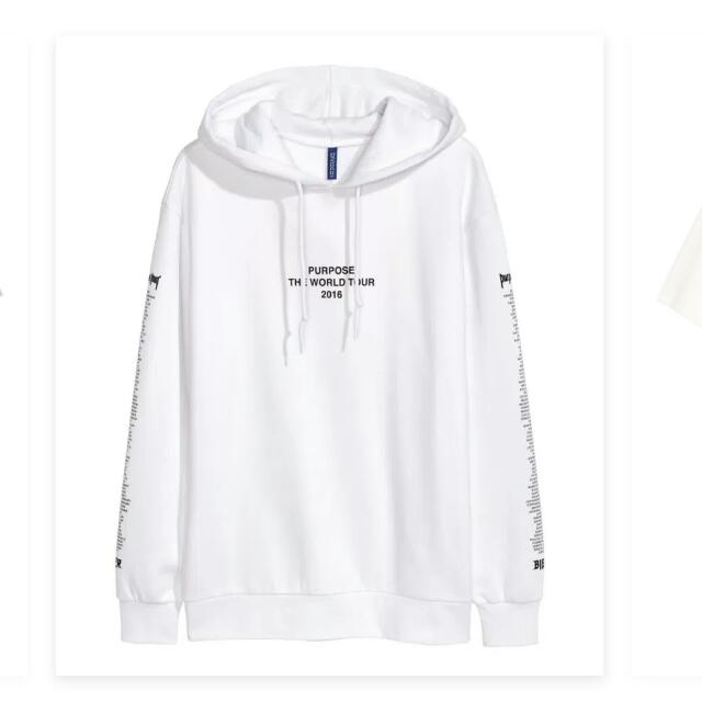 Purpose Tour 2016 White Sweatshirt Men s Fashion Tops Sets