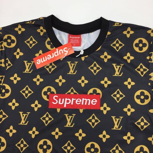 Supreme Louis Vuitton Pattern Shirt  HighQuality Printed Brand