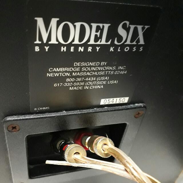 Cambridge Soundworks MODEL 6 by Henry Kloss, Audio, Other Audio
