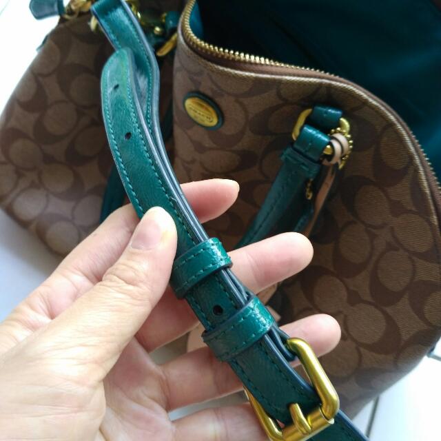 Coach peyton signature cora domed satchel shop