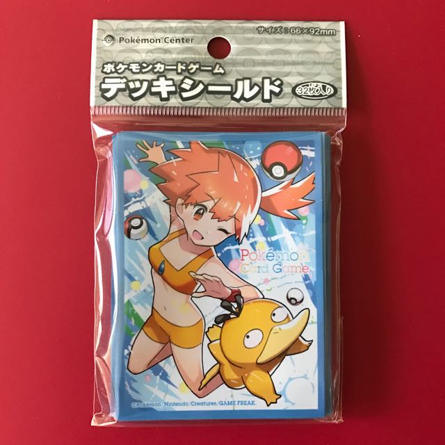 Pokemon Tcg Misty Card Sleeves 32 Pieces Toys Games Board Games Cards On Carousell