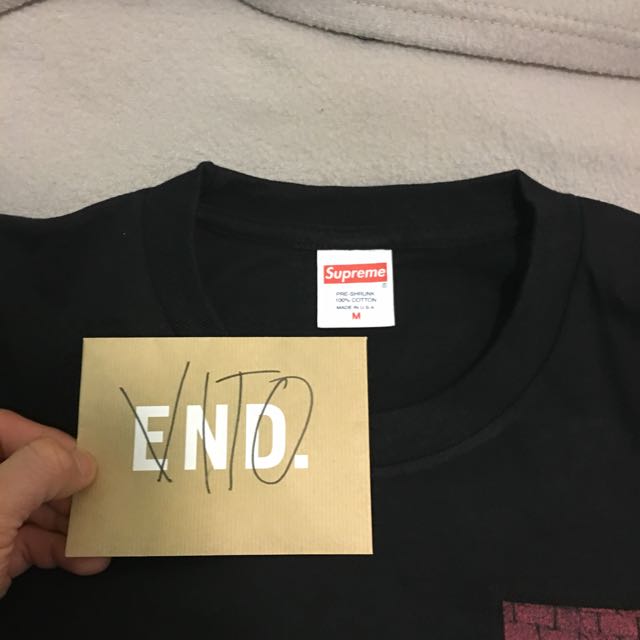 Supreme mike hill snake trap long top sleeve tee black