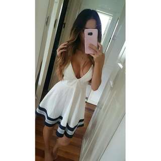 White & Blue Dress