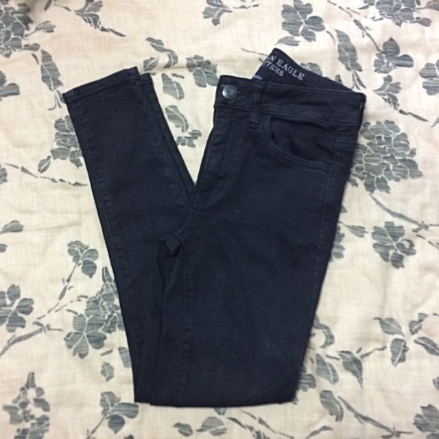 ae black jeggings