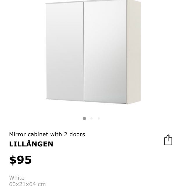 Bathroom Mirror Cabinet Ikea Furniture Others On Carousell