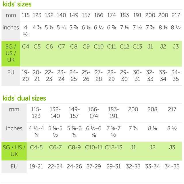 crocs j1 size