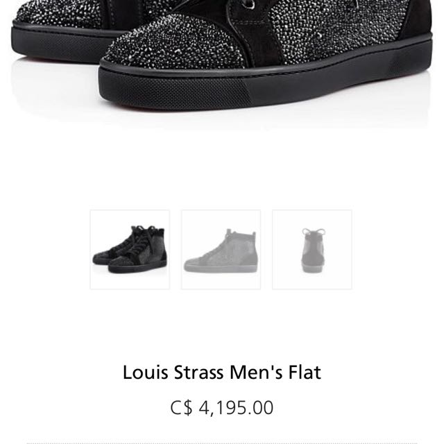 Louis strass on sale men's flat