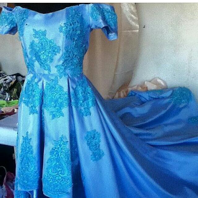 elsa inspired prom dress