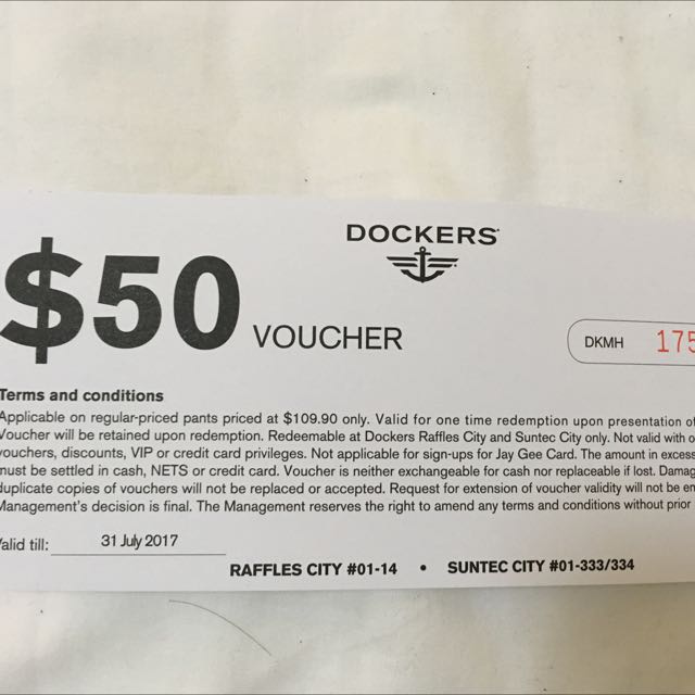 Docker's Voucher 50, Everything Else on Carousell