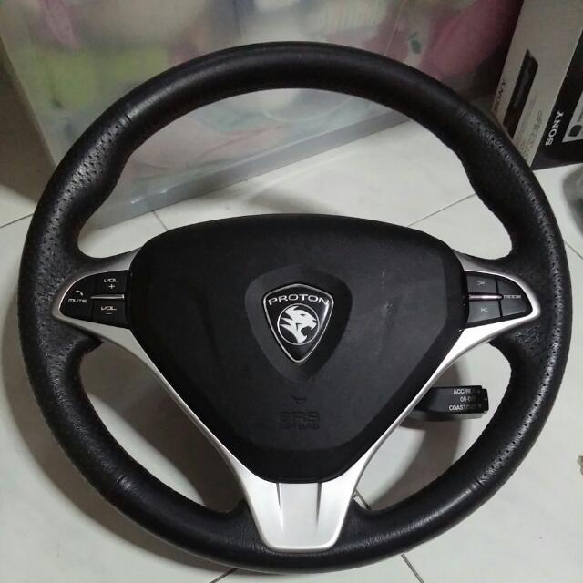 Proton Preve Suprima Leather Steering Wheel Car Accessories On Carousell