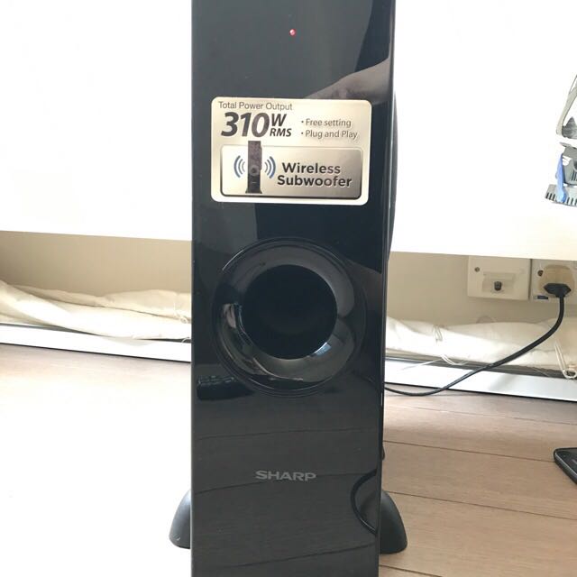 Sharp HTSB60 Soundbar w/ Wireless Subwoofer, Audio, Soundbars
