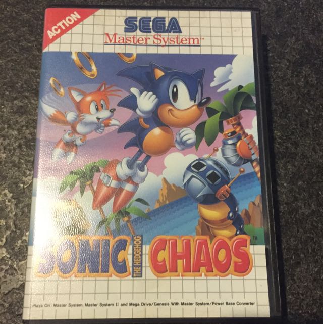 Sonic And Chaos Sega Master System Toys Games Video Gaming Video Games On Carousell